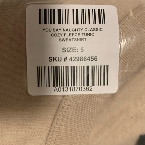 *HOST PICK* NEW Torrid 5 ‘You Say Naughty’ Classic Fit Cozy Tunic Sweatshirt - Picture 9 of 9